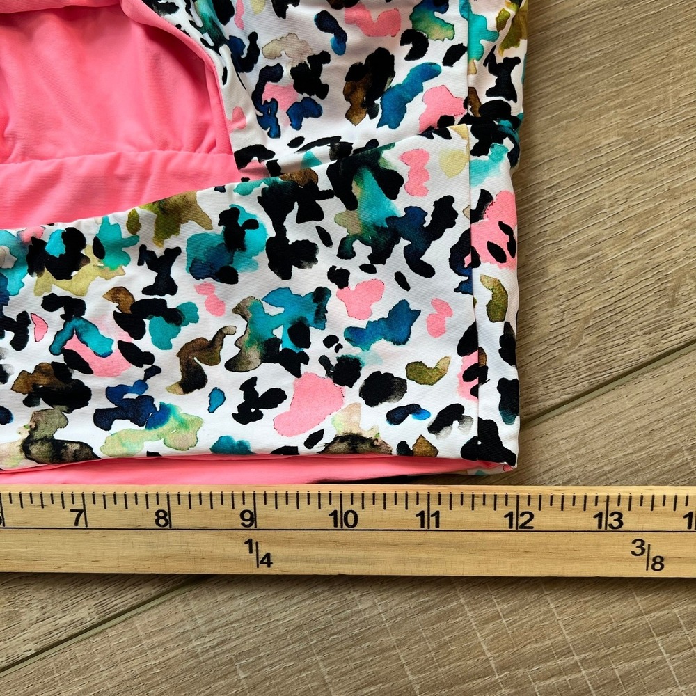 Citrus Bikini Top Reversible Womens Small Multicolor Animal Print CT2BL82 NWT - Picture 7 of 11